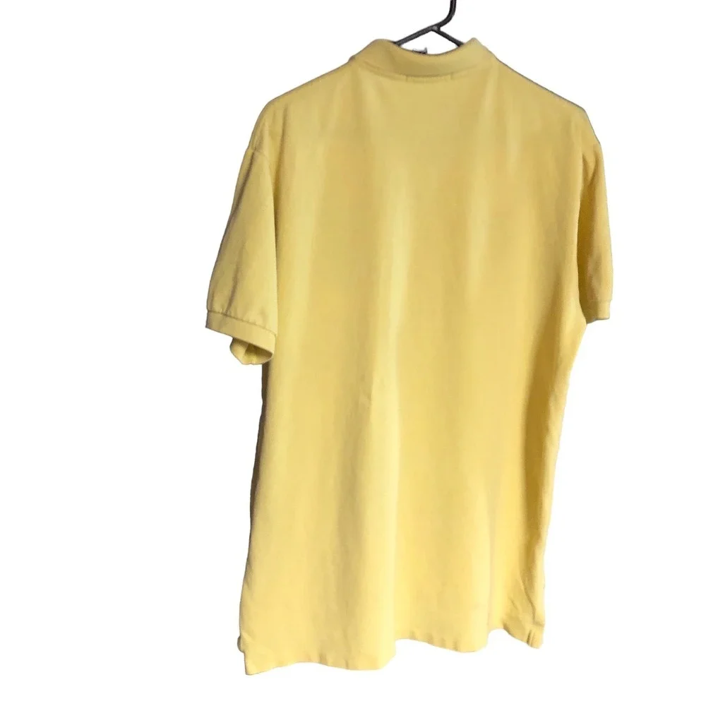 Vintage Polo Ralph Lauren Shirt Sixth Flight 18 Hole Golf Yellow Men's‎ Large